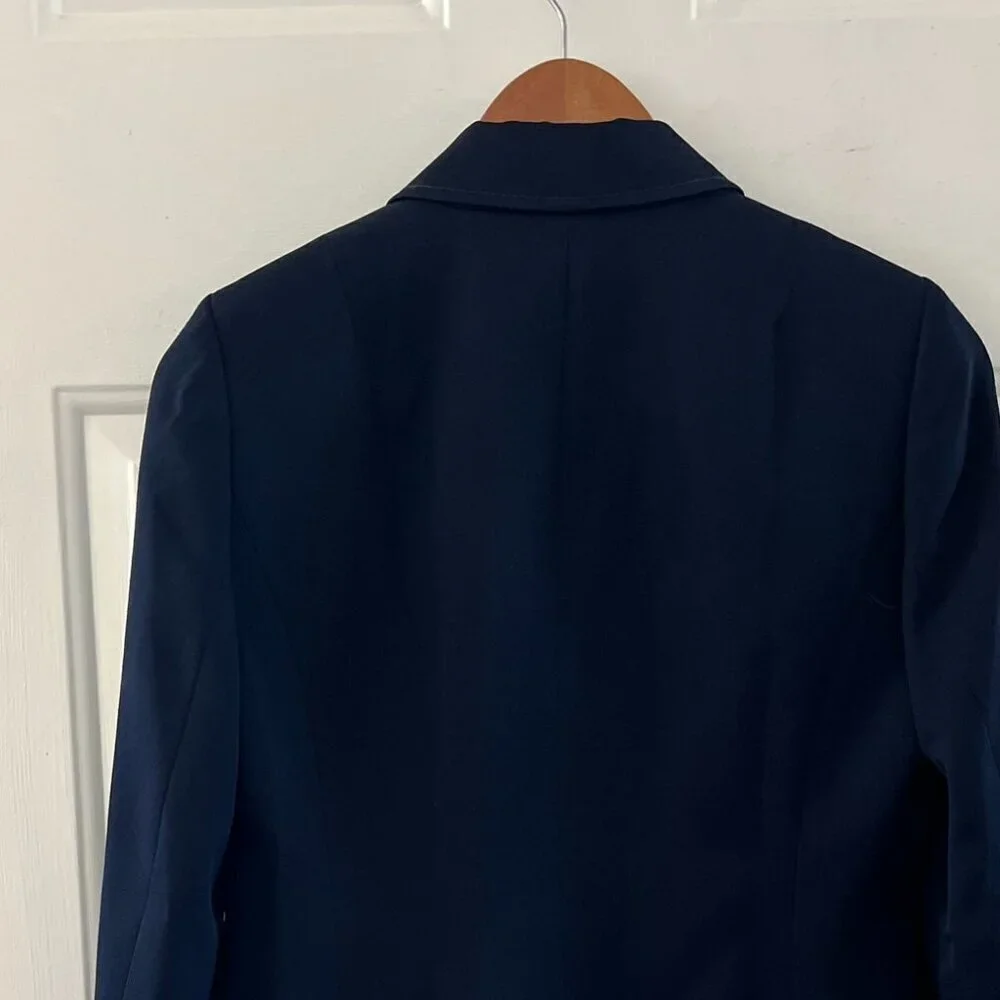 J. Crew Woman's 100% Wool Blue Classic Blazer Sz 4